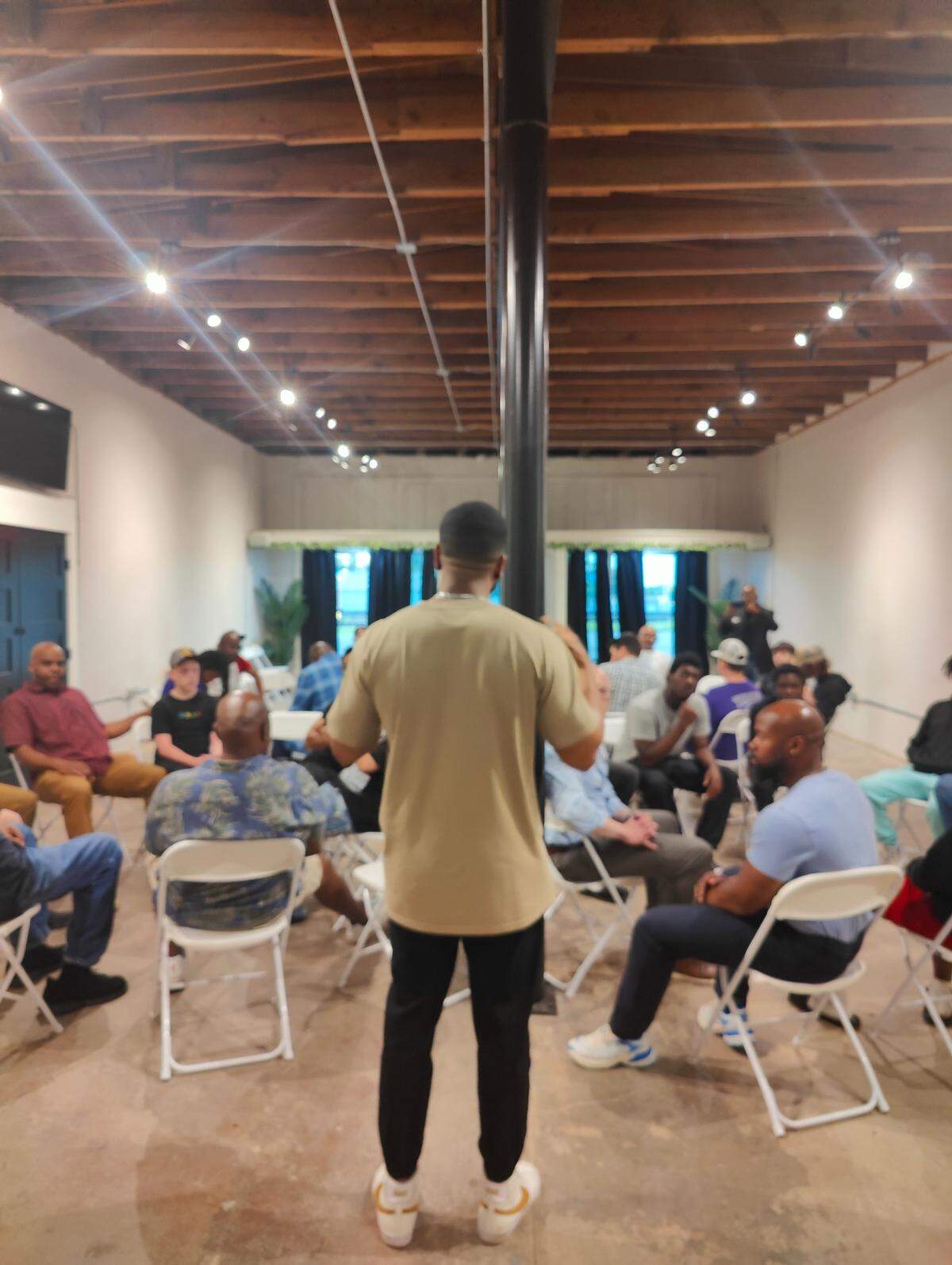 CommUnity Frontline is a nonprofit organization that focuses on racial justice issues on the east side of Fort Worth where they host events such as Manhood Conversations for men to speak about issues surrounding mental health, relationships, and trauma.