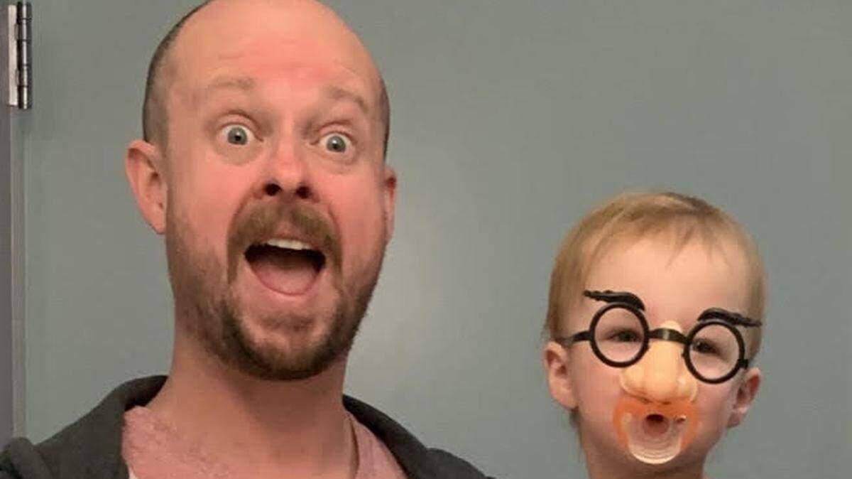 In this file photo from June 2020, TCU professor Jason Helms shares a light-hearted moment with then 2-year-old daughter Harper who has been diagnosed with a serious heart condition. Amid the latest COVID-19 surge and lack of available pediatric ICU beds in North Texas, Helms and his wife have decided to send Harper and 6-year-old daughter out of state to help keep them safe. The 6-year-old can attend virtual school in North Carolina.