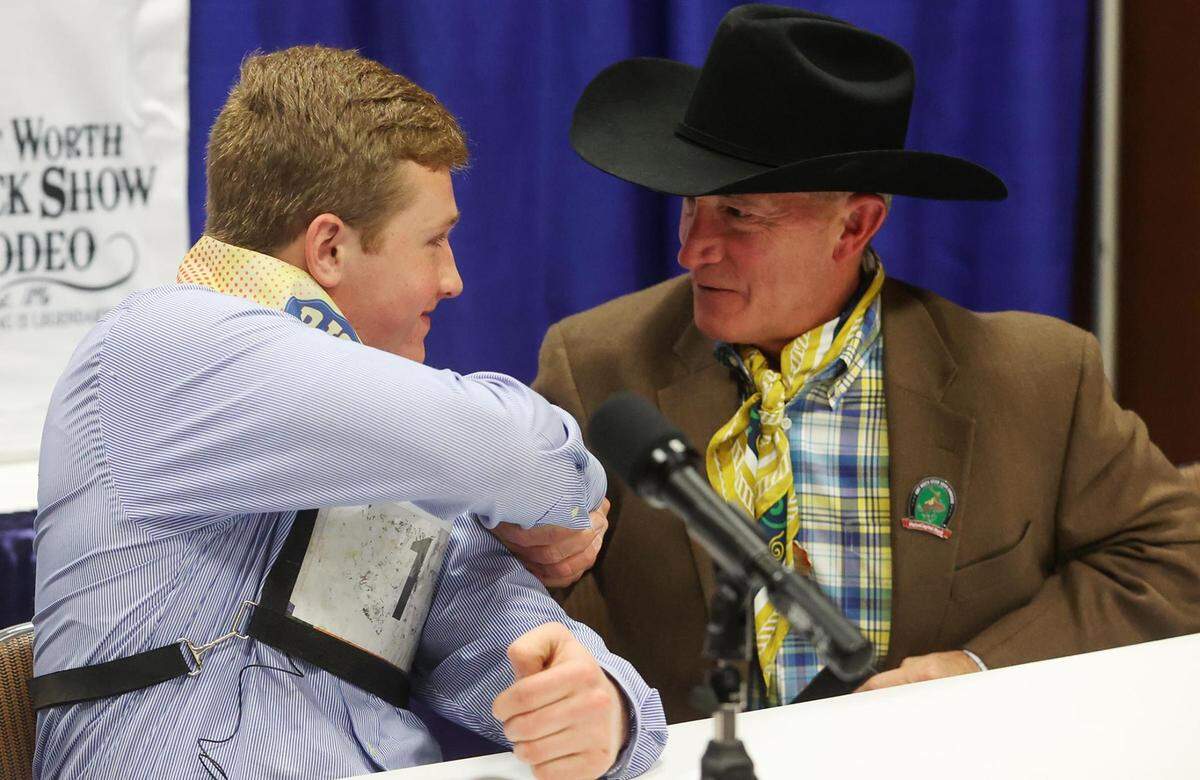 Steve sold to Steering Committee for $310,000, which Dean Tetirick (right) said was over the group’s budget.