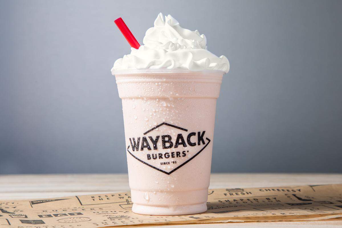 Wayback Burgers is known for their hand-dipped milkshakes.
