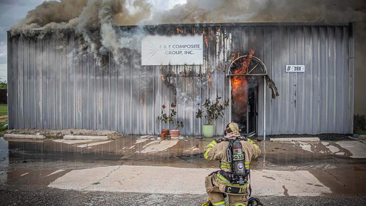 Over 70 firefighters worked for two hours to put out a commercial fire at a fiberglass manufacturing warehouse in north Fort Worth.