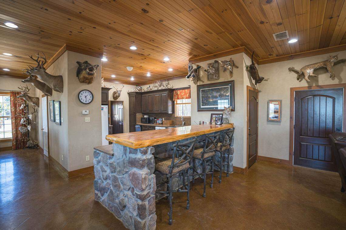 Guests can unwind at a bar.