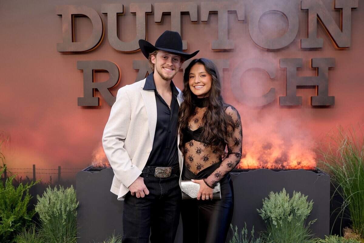 NEW YORK, NEW YORK - MAY 12: (L-R) Sterlin English and Jayden Utash attend Paramount+'s "Dutton Ranch" New York Premiere at AMC Lincoln Square 13 on May 12, 2026 in New York City. (Photo by Michael Loccisano/Getty Images)