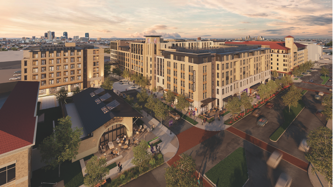 A rendering of Morado on Berry, a $82.9 million mixed-use development TCU is building in partnership with Endeavor Real Estate Group near the intersection of West Berry Street and South University Drive. Construction is expected to be complete in fall 2027.