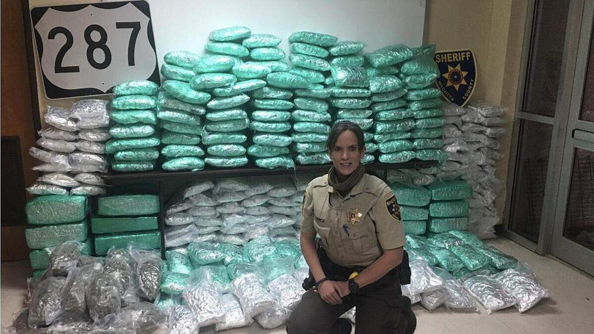 Deputy A. Price of the Wichita County Sheriff's Office arrested two men with over 500 pounds of marijuana on Sunday.