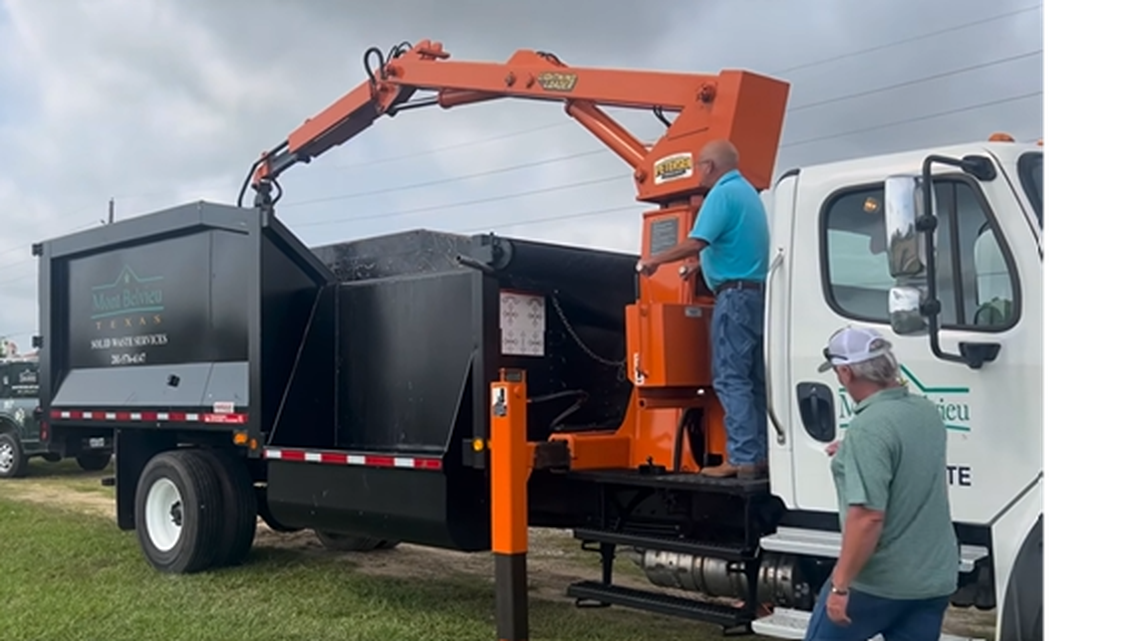 A massive 12-foot alligator was found in a ditch near a main sidewalk and road in a Texas town, officials said. Watch officials remove it. 
