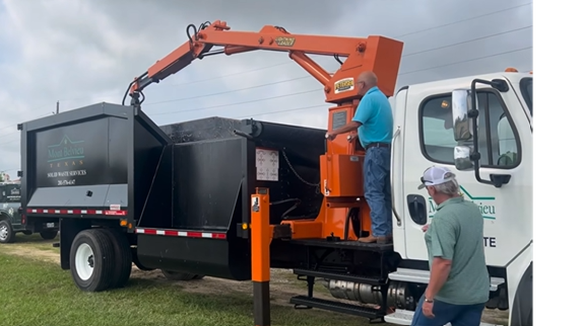A massive 12-foot alligator was found in a ditch near a main sidewalk and road in a Texas town, officials said. Watch officials remove it. 