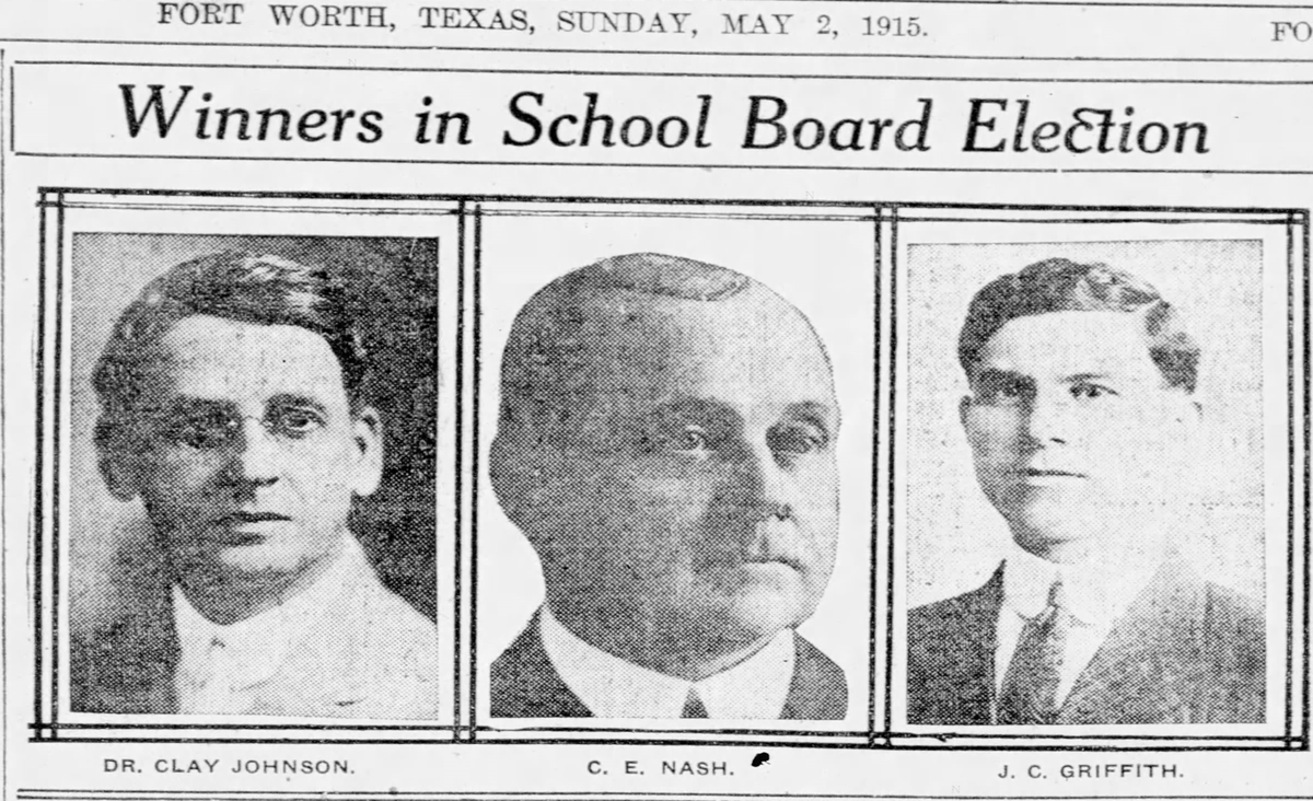 A clip from the May 2, 1915, edition of the Fort Worth Star-Telegram.