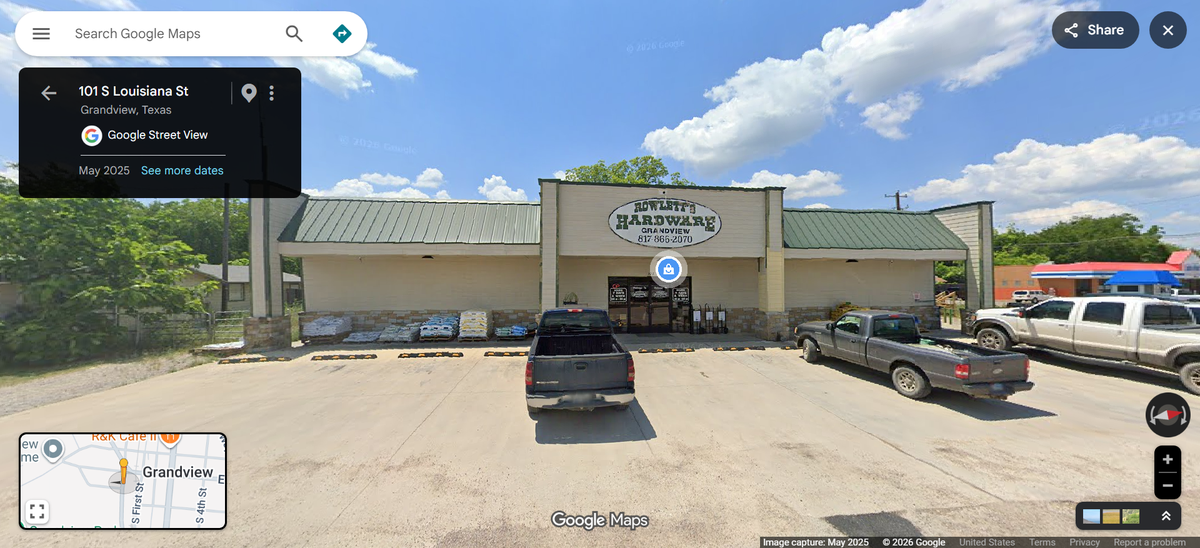 Rowlett’s Hardware in Grandview appears in “Dutton Ranch” season 1, episode 4.