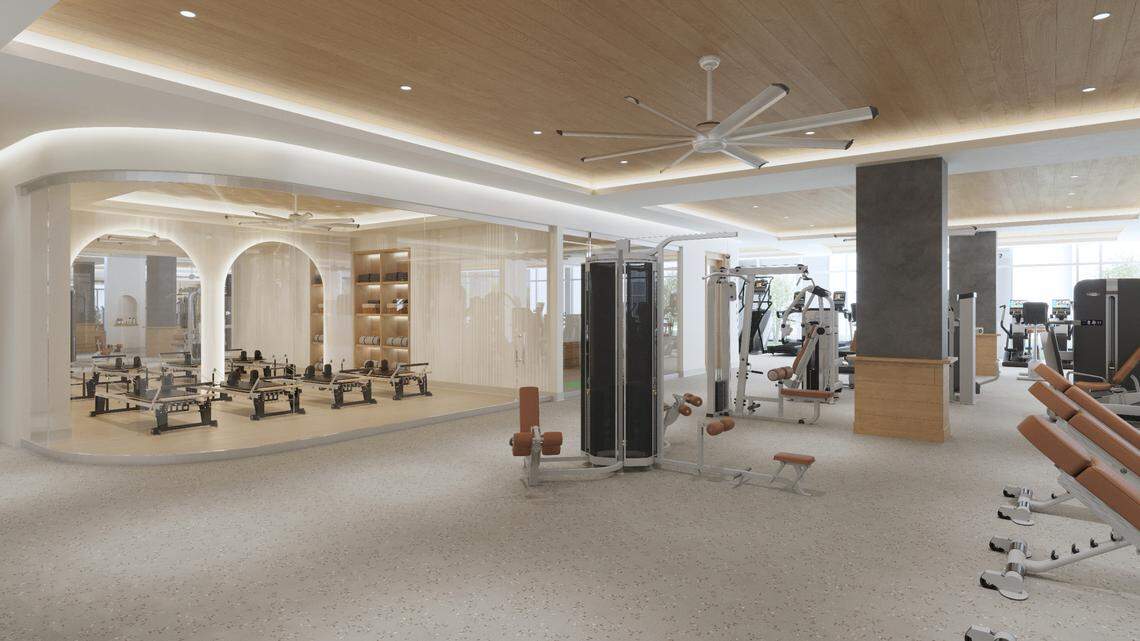 The fitness center at the Morado on Berry will be just one of the building’s numerous amenities, which also include a rooftop pool.