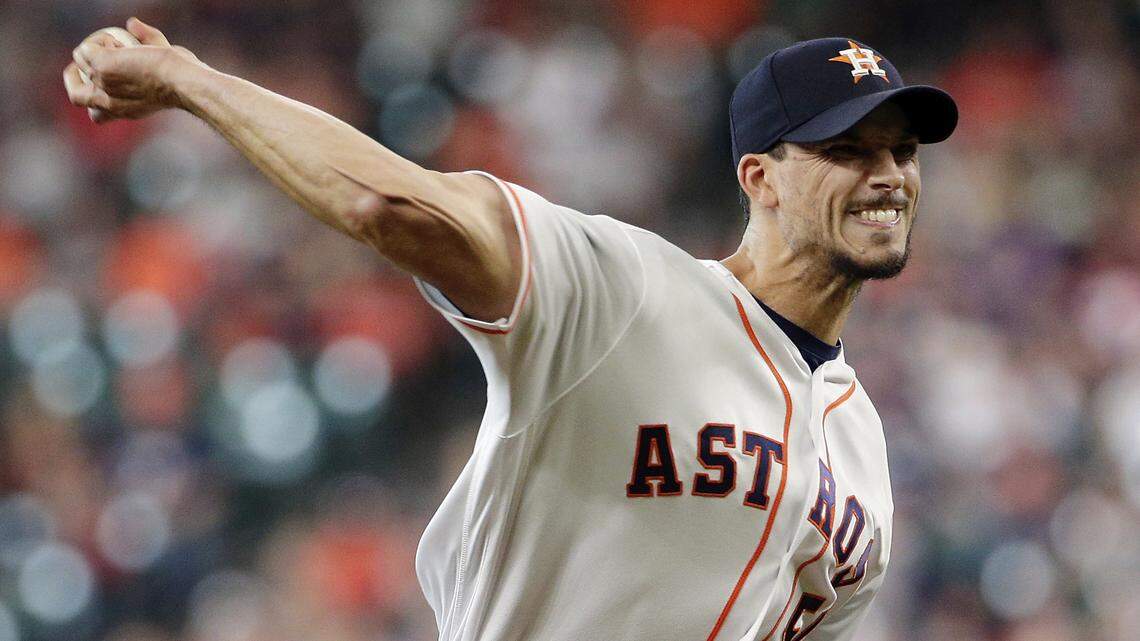 Houston Astros starting pitcher Charlie Morton allowed one run on four hits over seven innings Saturday against the Texas Rangers.