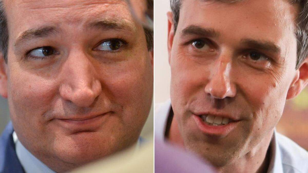 U.S. Sen. Ted Cruz (left) and U.S. Rep Beto O’Rourke, D-El Paso.