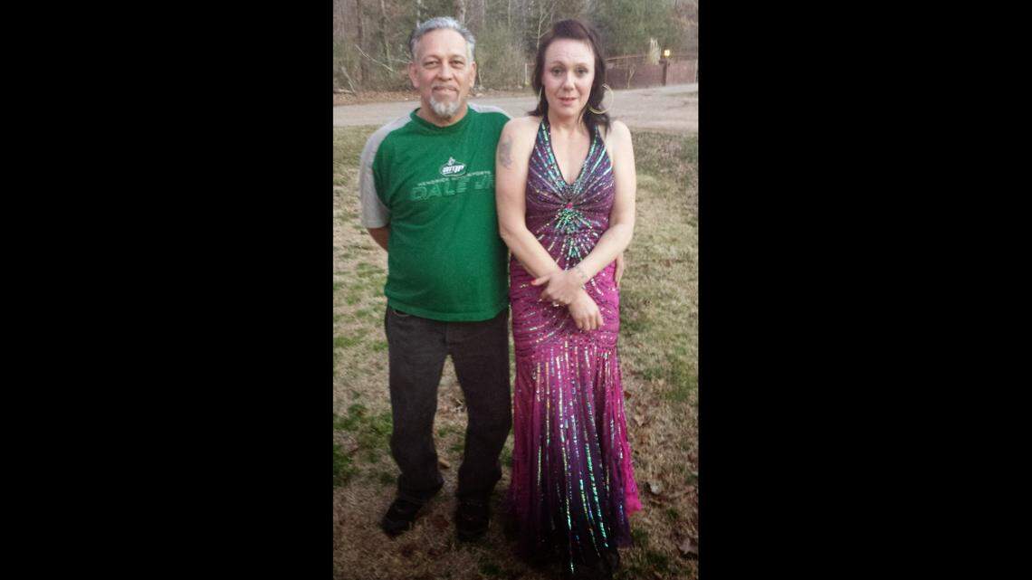 This undated photo shows Holly Barlow-Austin and her husband.