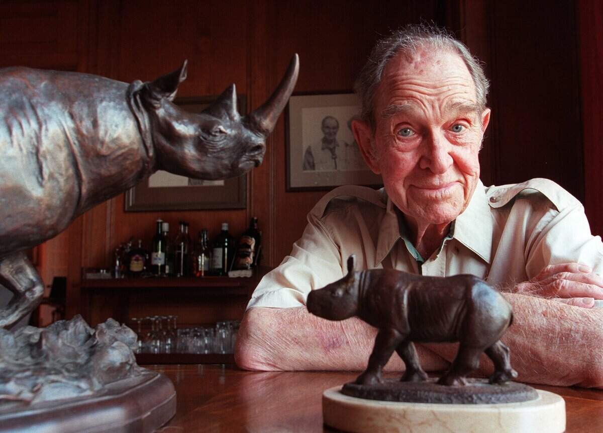 Nov. 15, 1999: Harry Tennison’s experiences helped him get the African black rhino on the endangered species list and inspired him to found a conservation breeding program at the Fort Worth Zoo.