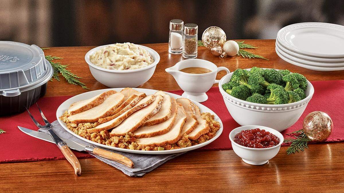 Yes, it’s Denny’s. But it’s $10.49 for a takeout turkey dinner.