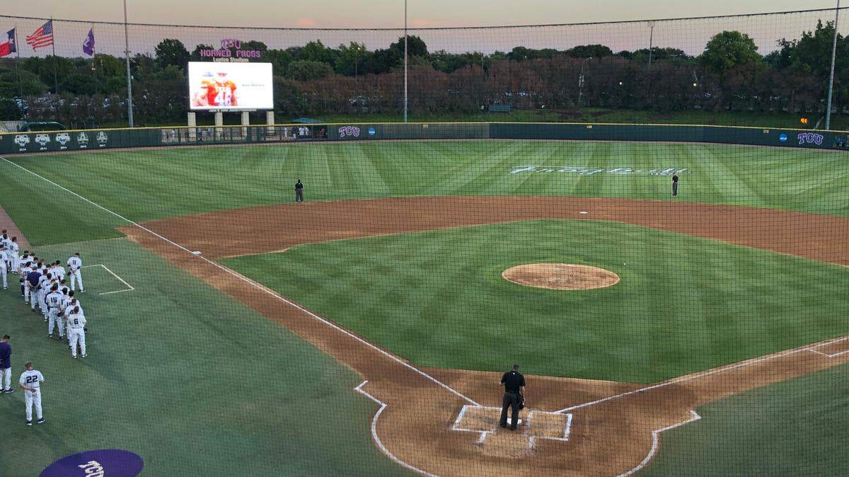 TCU observed a moment of silence during Friday’s baseball game vs. Texas in memory of Jake Ehlinger.