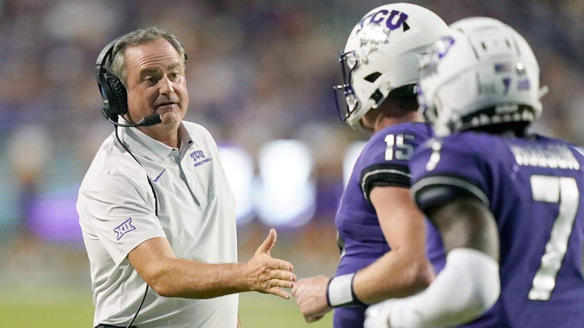 TCU is off to a 3-0 start under first-year coach Sonny Dykes and will face No. 18 Oklahoma on Saturday in Fort Worth.