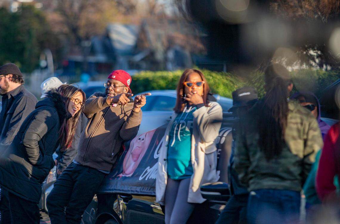Atatiana Jefferson’s neighbor James Smith waits for the press conference to start Tuesday, Dec. 20, 2022 after former Fort Worth police officer Aaron Dean was sentenced to 11 years for manslaughter. Smith said the sentence was, “A semblance of justice today.”