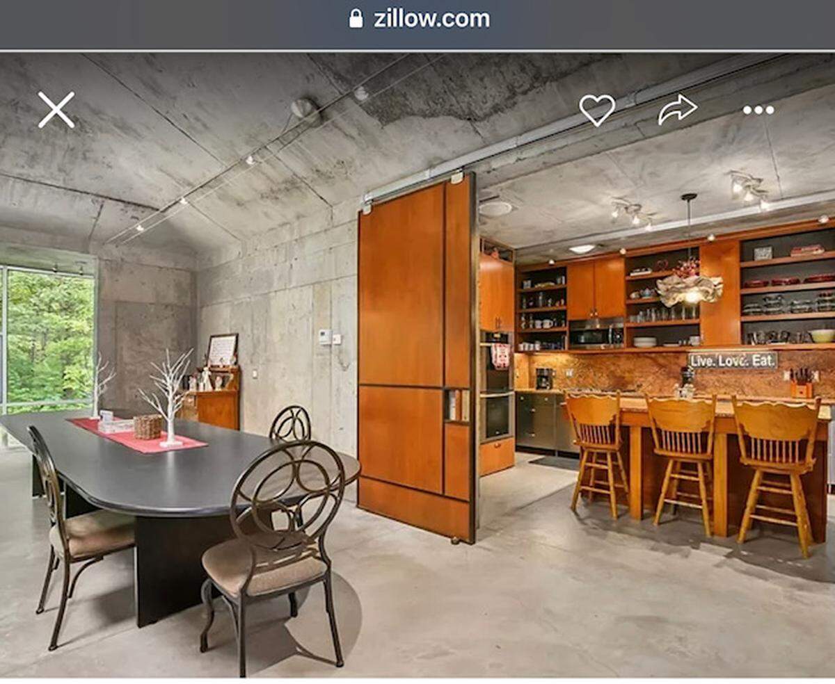 Dining area and kitchen