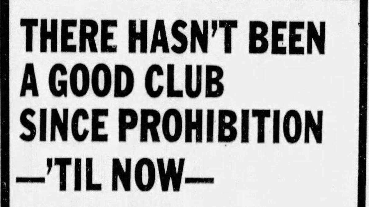 The Speakeasy, publicized in this 1972 ad, was among a number of nightclubs in Fort Worth that catered to the younger crowd.