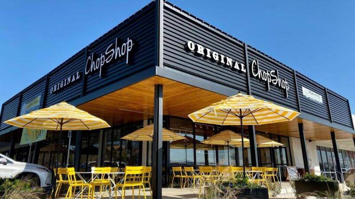 A 2,571-square-foot Original ChopShop restaurant is being built in the Alliance Town Center and is expected to open in August.