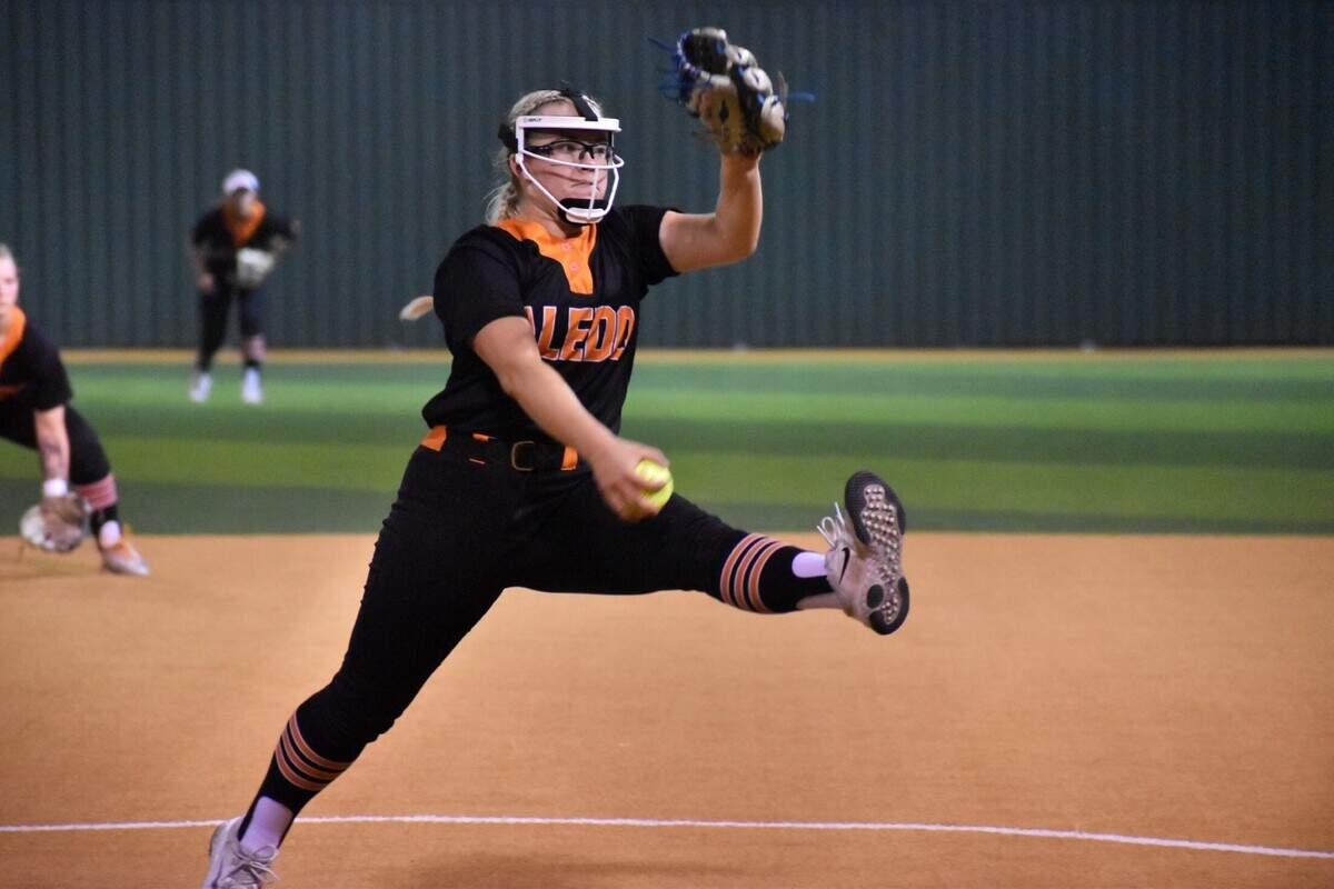 Aledo’s Taylor McKean tossed the final 2 2/3 innings and struck out three against Birdville at Birdville High School on Friday, May 16, 2025.