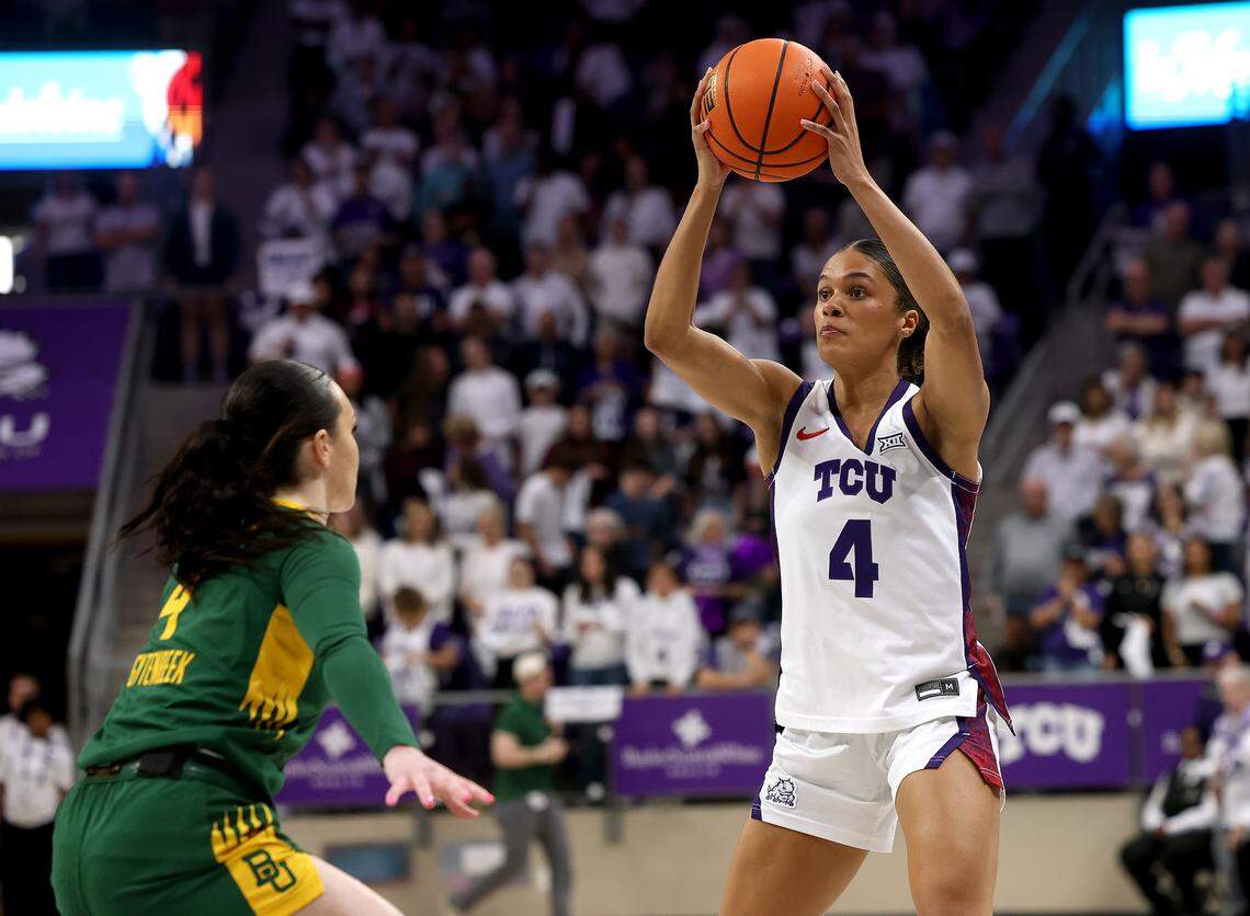 TCU guard Donovyn Hunter is one of the Horned Frogs’ few returning players from last year’s Elite Eight team.