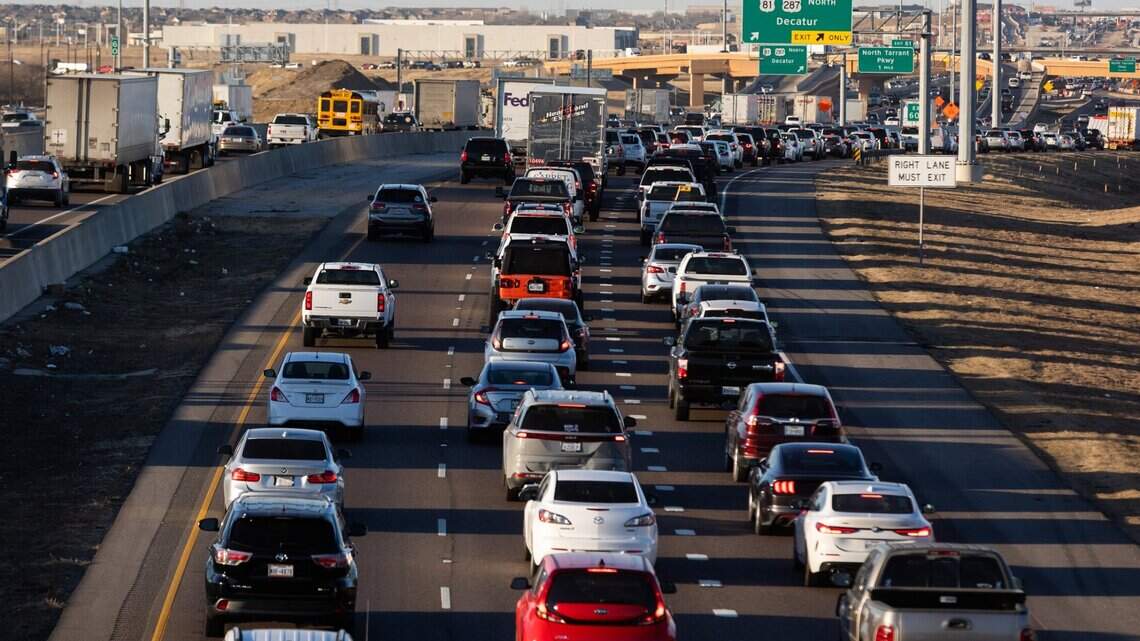 Construction on this clogged stretch of Interstate 35W expected to finish next week