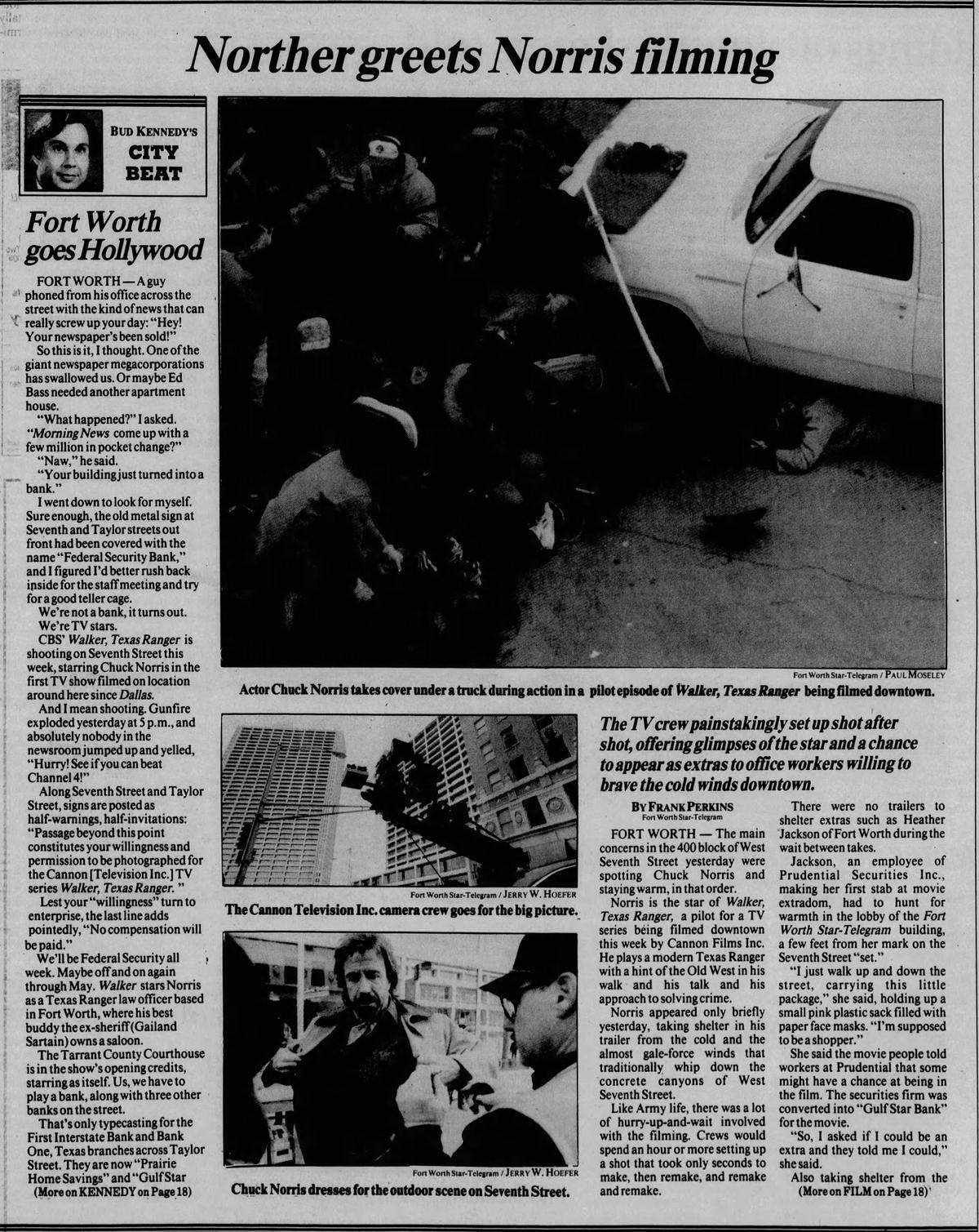 An excerpt from the Feb. 17, 1993, edition of the Fort Worth Star-Telegram.