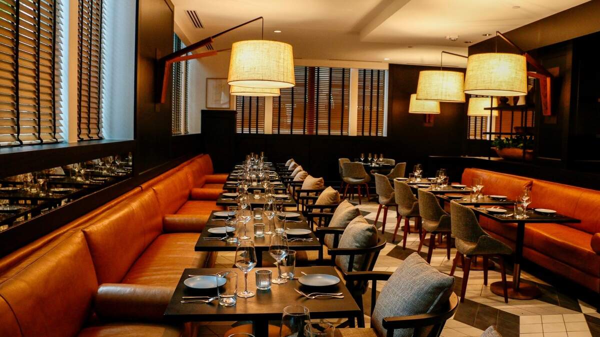 The dining room at il Modo in the Kimpton Harper.