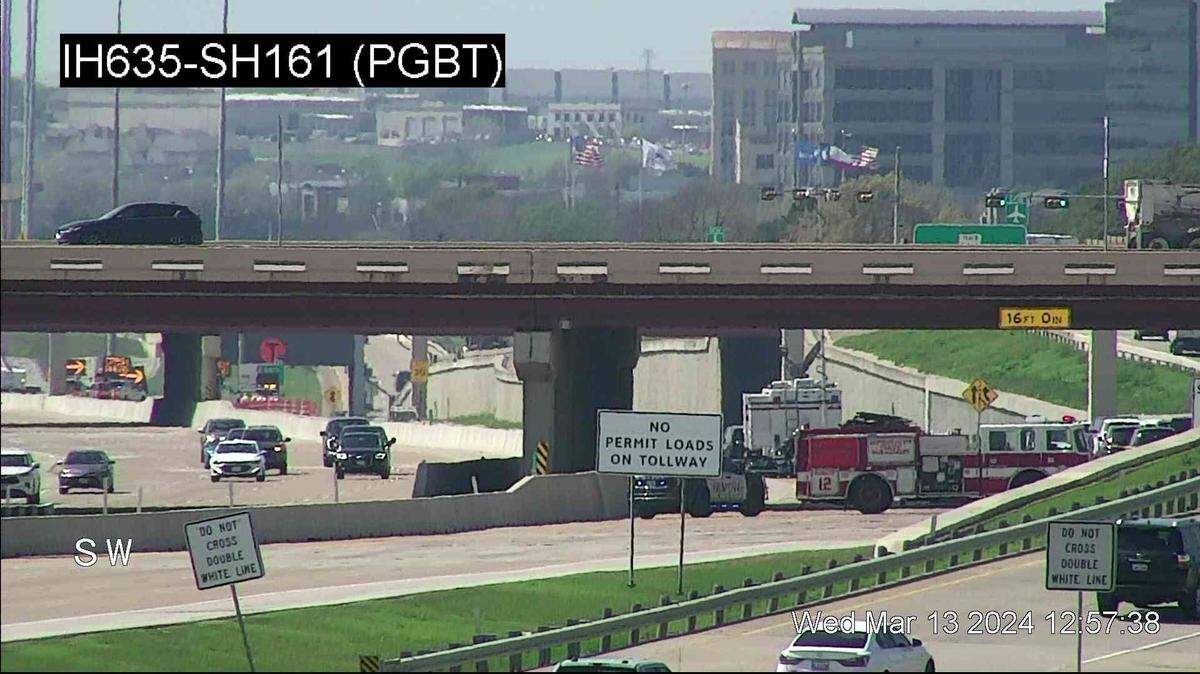 Irving police shot and killed a suspect in the area of President George Bush Turnpike and Las Colinas Boulevard on Wednesday, March 13.. No officers were injured. All southbound lanes of the PGBT were shut down in the area Wednesday afternoon.