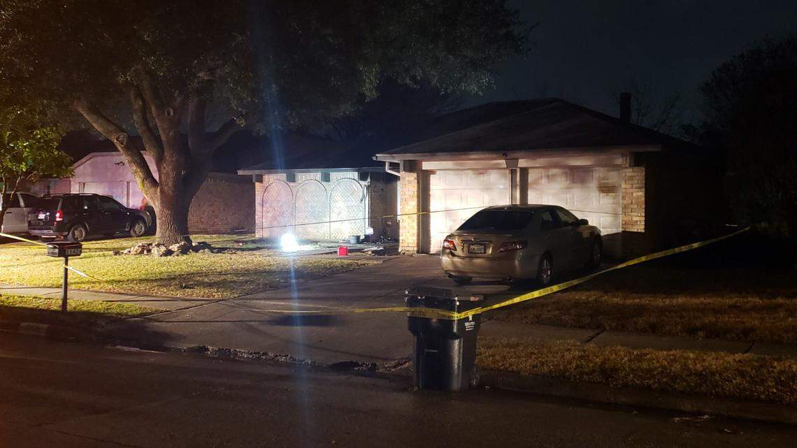 A man is accused of intentionally starting a fire at a home where his estranged wife was staying, officials say.