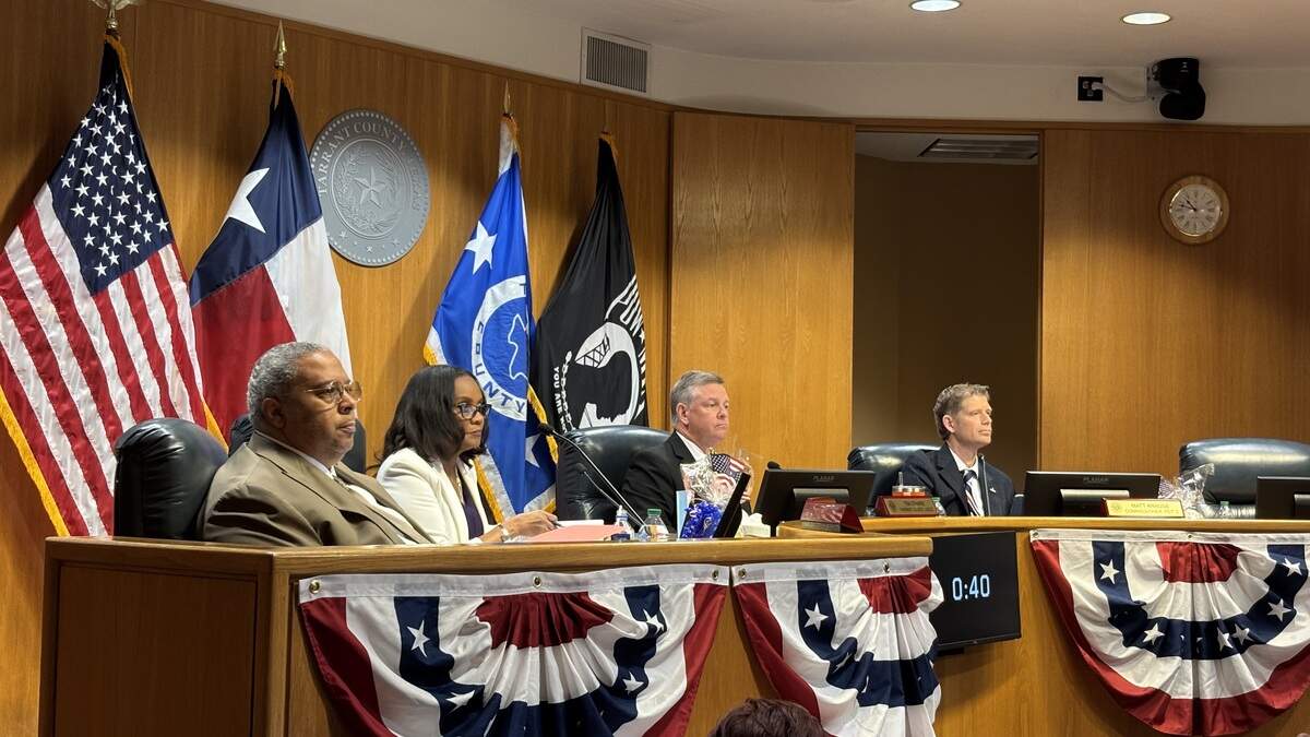 The Tarrant County Commissioners Court was decked out in patriotic regalia at their June 9, 2026, meeting.