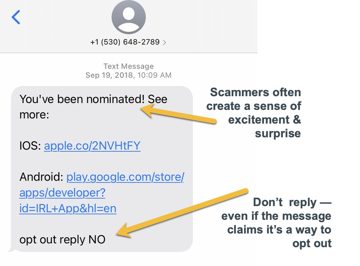 Text scams are on the rise, says the Better Business Bureau of North Central Texas.