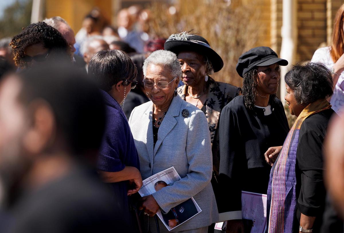 Family, friends and public officials say goodbye to Judge Clifford Davis at his funeral on Tuesday, Feb. 25, at Saint Andrews United Methodist Church in Fort Worth.