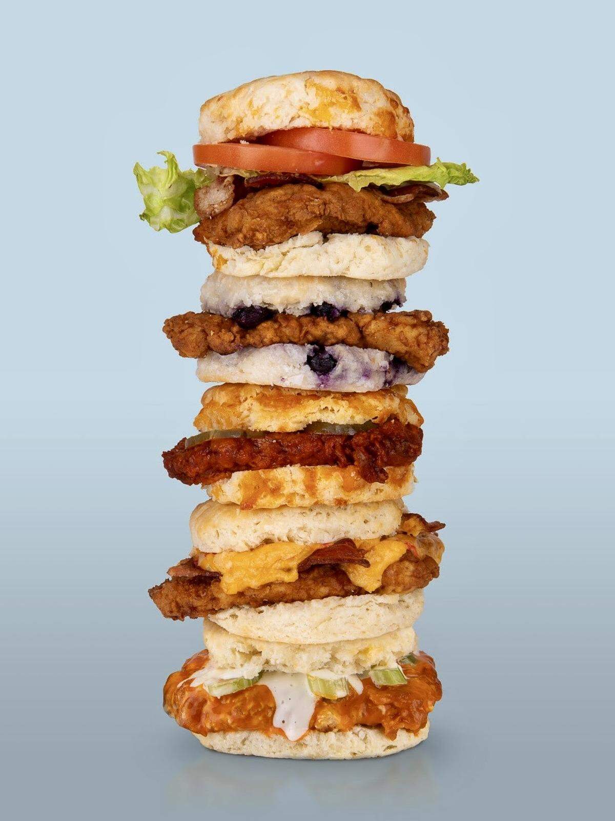 Rise Southern Biscuits & Righteous Chicken serves freshly made biscuits with a variety of ingredients.