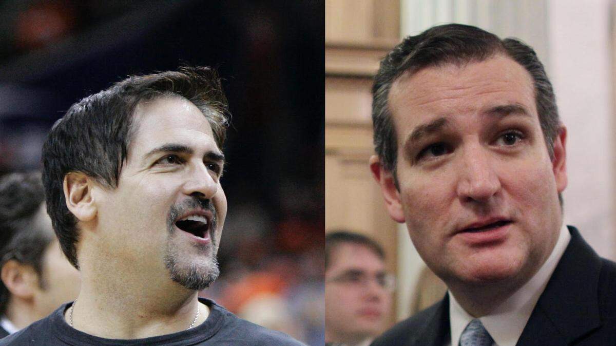 Dallas Mavericks owner Mark Cuban and Texas Sen. Ted Cruz exchanged a nasty series of insults on Twitter on Monday morning.