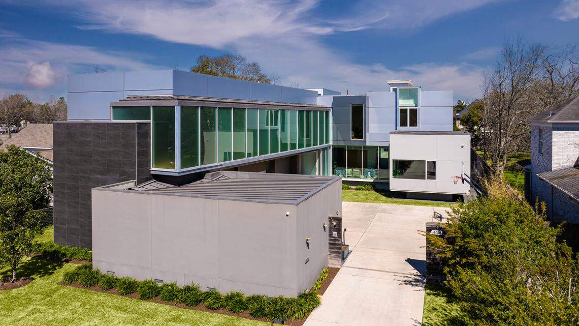 Exterior of the unique home