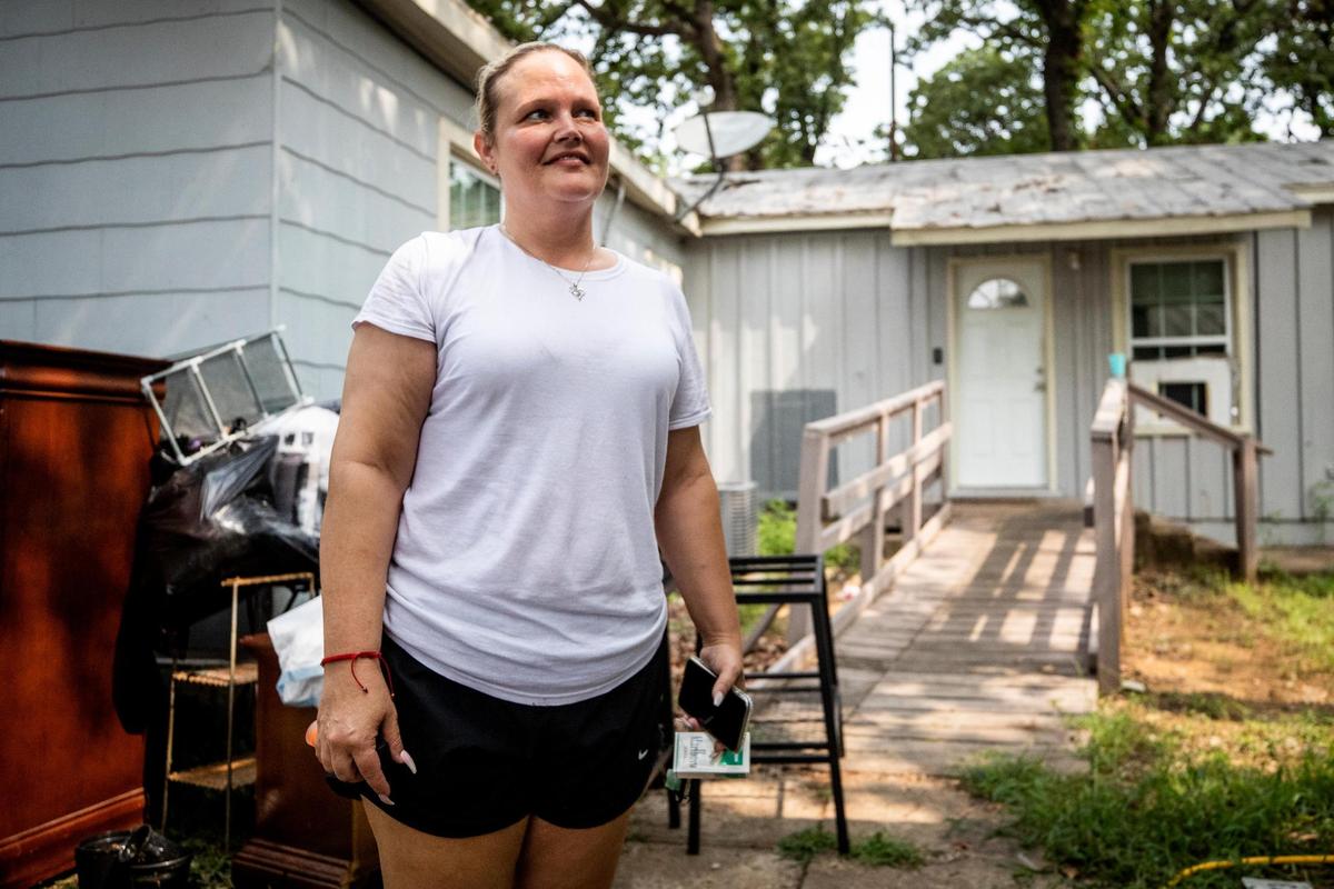 Brittany Cervantes was evicted from her Arlington, Texas, home on Aug. 4, 2021, about two weeks after she paid her backrent with Texas Rent Relief funds.