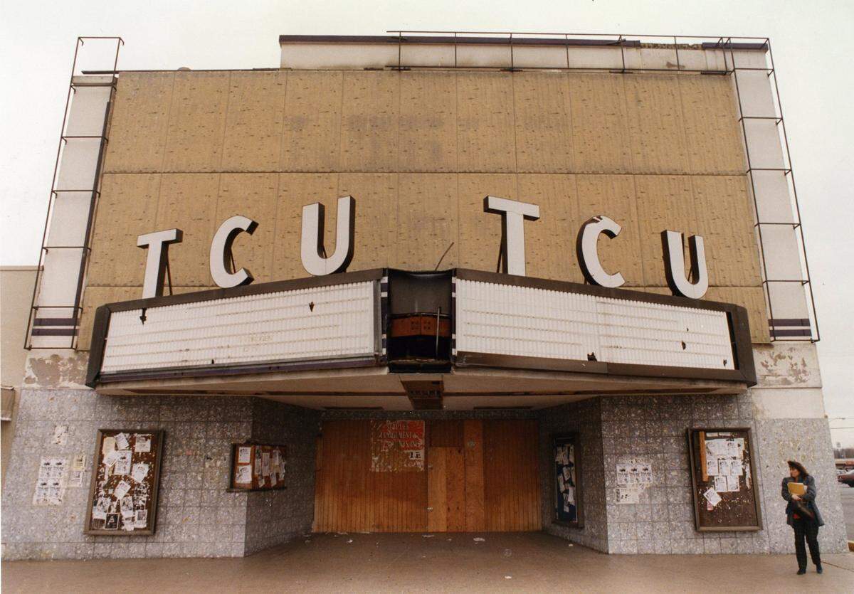 March 1, 1990: The Old TCU Theater on the corner of University and West Berry.
