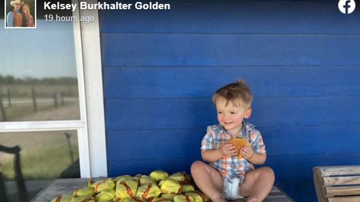 Kelsey Golden says her son, Barrett, sneakily ordered 31 cheeseburgers from McDonald’s using the DoorDash app.