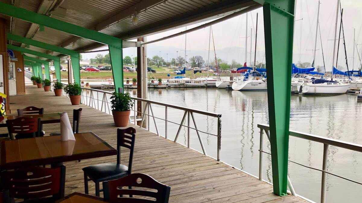 The lakefront view from Big Daddy’s Ship Store.