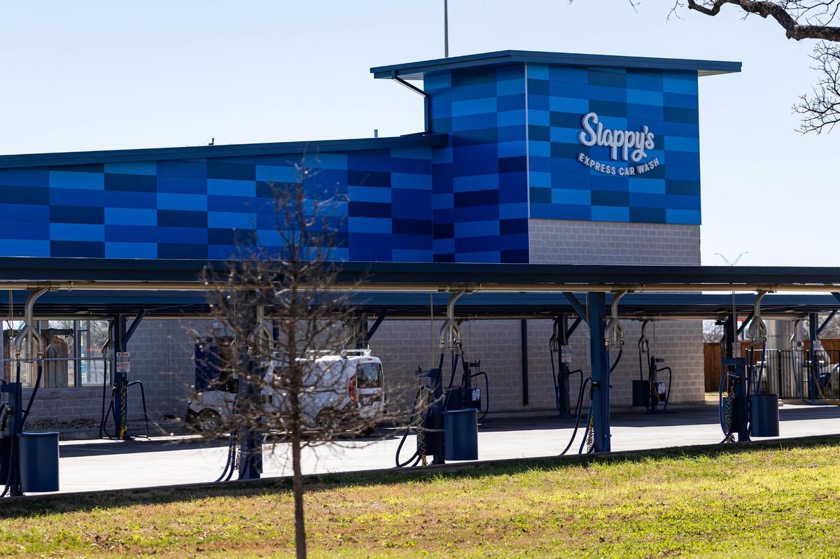 The Slappy’s Express Car Wash where the killings of Ronnie Sibley and his daughter R’mani, 5, occurred is closed in Forest Hill on Wednesday, March 5.