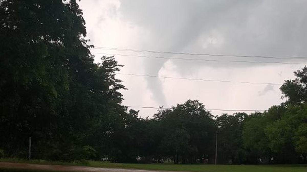 A tornado was spotted in North Texas on the Johnson/Hill County line at Highway 171 and County Road 1105) about 7:30 p.m. Monday, May 3, 2021. The Johnson County Emergency Management Office reported large hail but no tornado damage in the county.