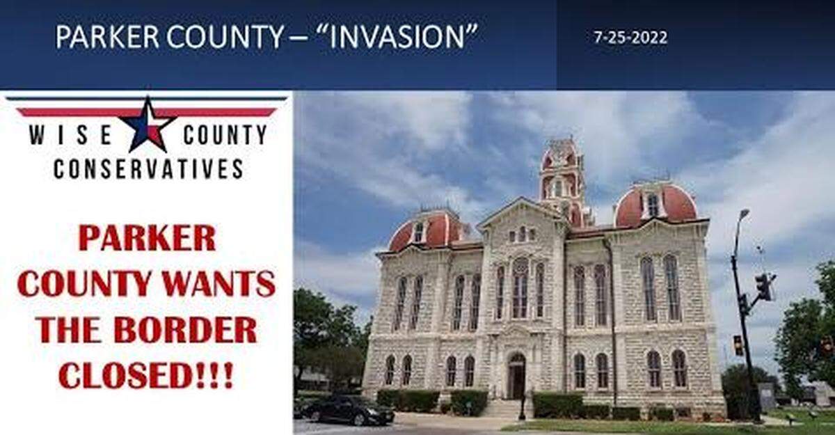 A Wise County secessionist group posted this after Parker County commissioners declared an emergency due to a foreign “invasion.”