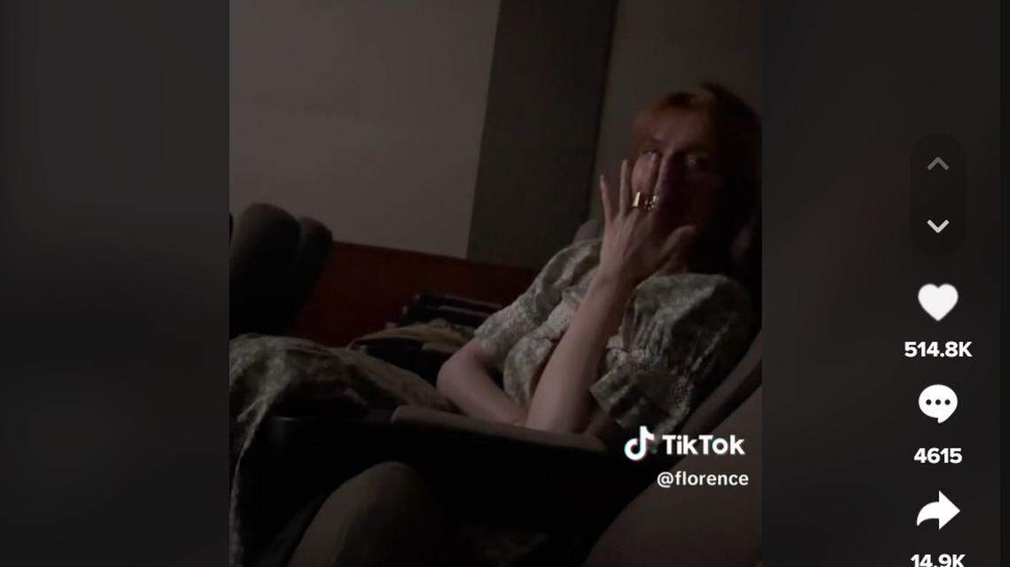 Florence Welch was overcome with emotion when watching the particular scene in the hit movie.