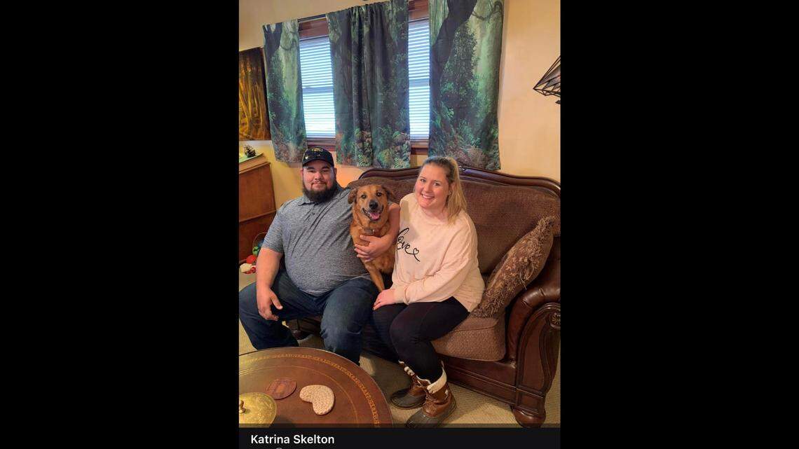 Mark Skelton, Daisy and Katrina Skelton were finally reunited in Indiana after 3 years apart.