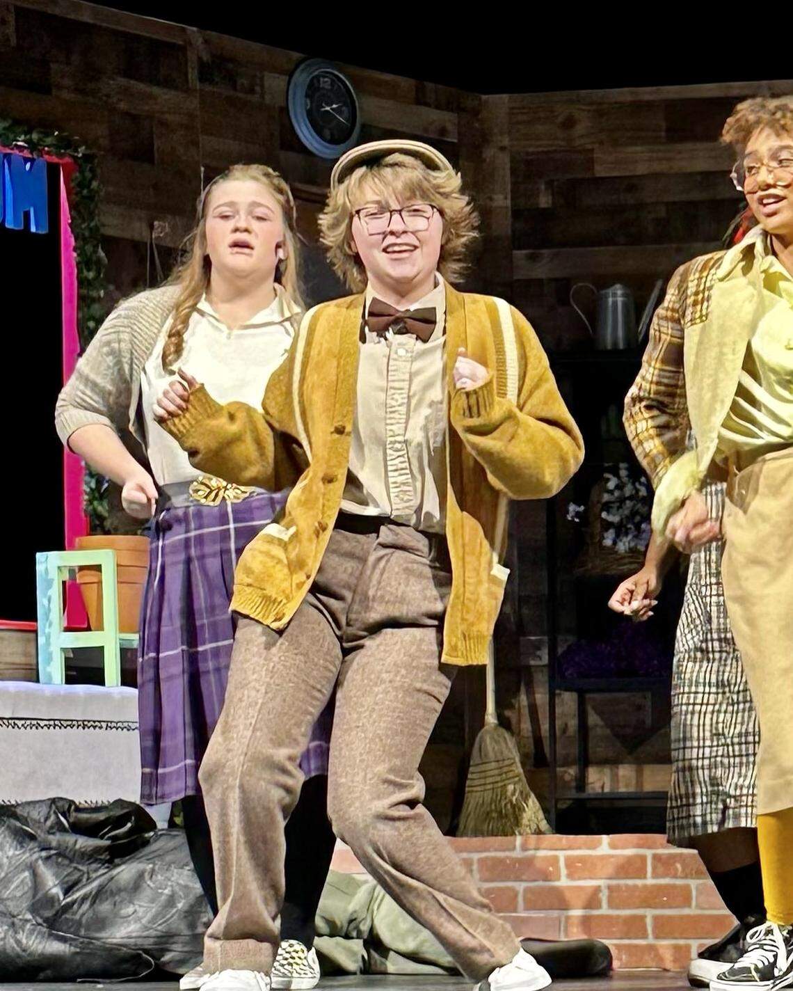 Sherman High School student Max Hightower, 17, in “Little Shop of Horrors.”