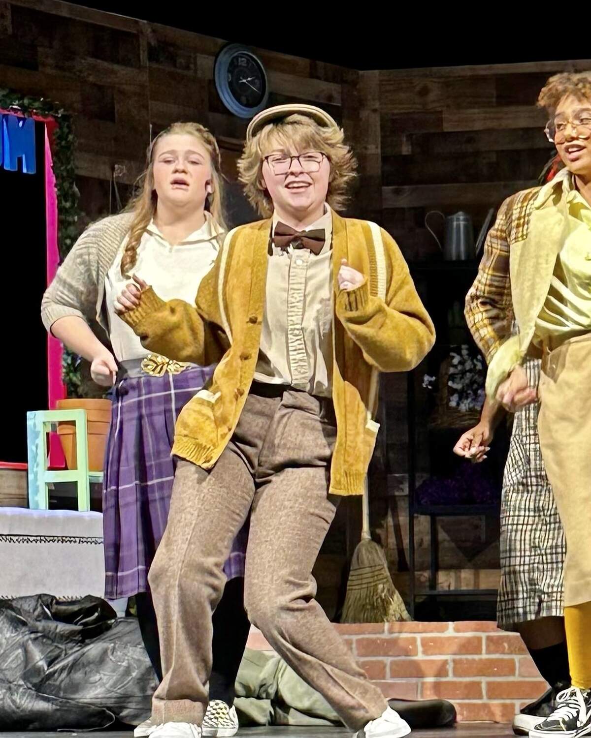 Sherman High School student Max Hightower, 17, in “Little Shop of Horrors.”