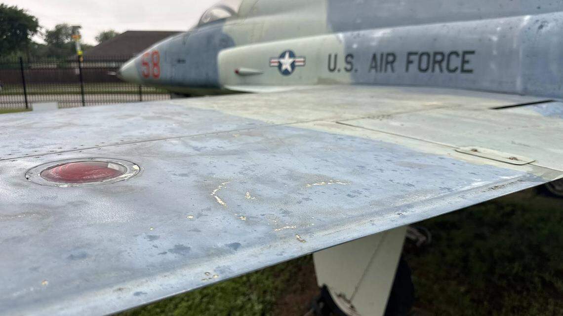 Historic planes at the Fort Worth Aviation Museum were damaged and dented by hail during the severe weather and tornadoes on April 25, 2026.